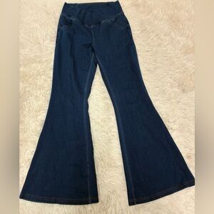 HALARA Dark Blue Flare Jeans Size Medium
